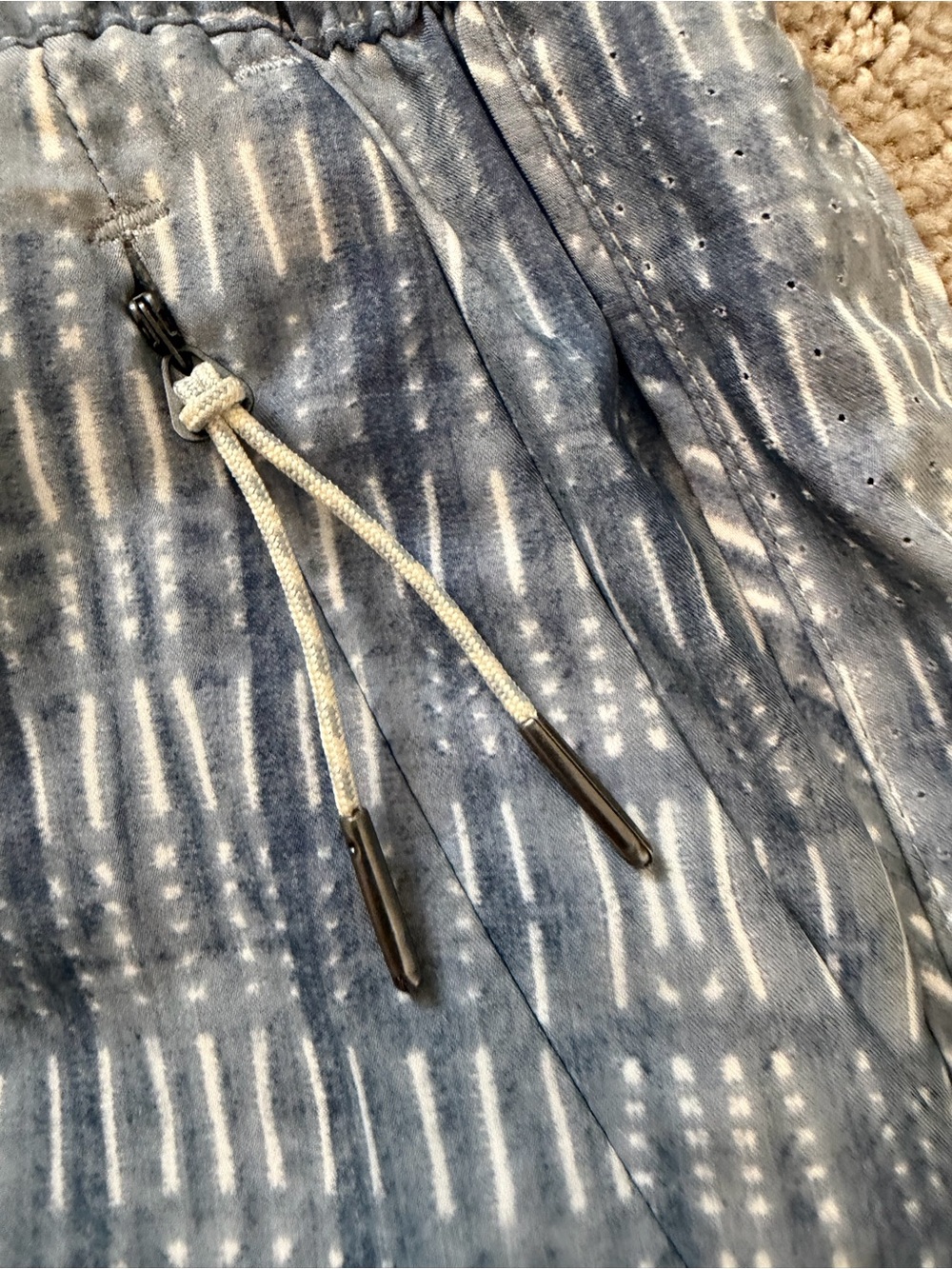 Vuori Blue Patterned Athletic Shorts - Picture 3 of 6